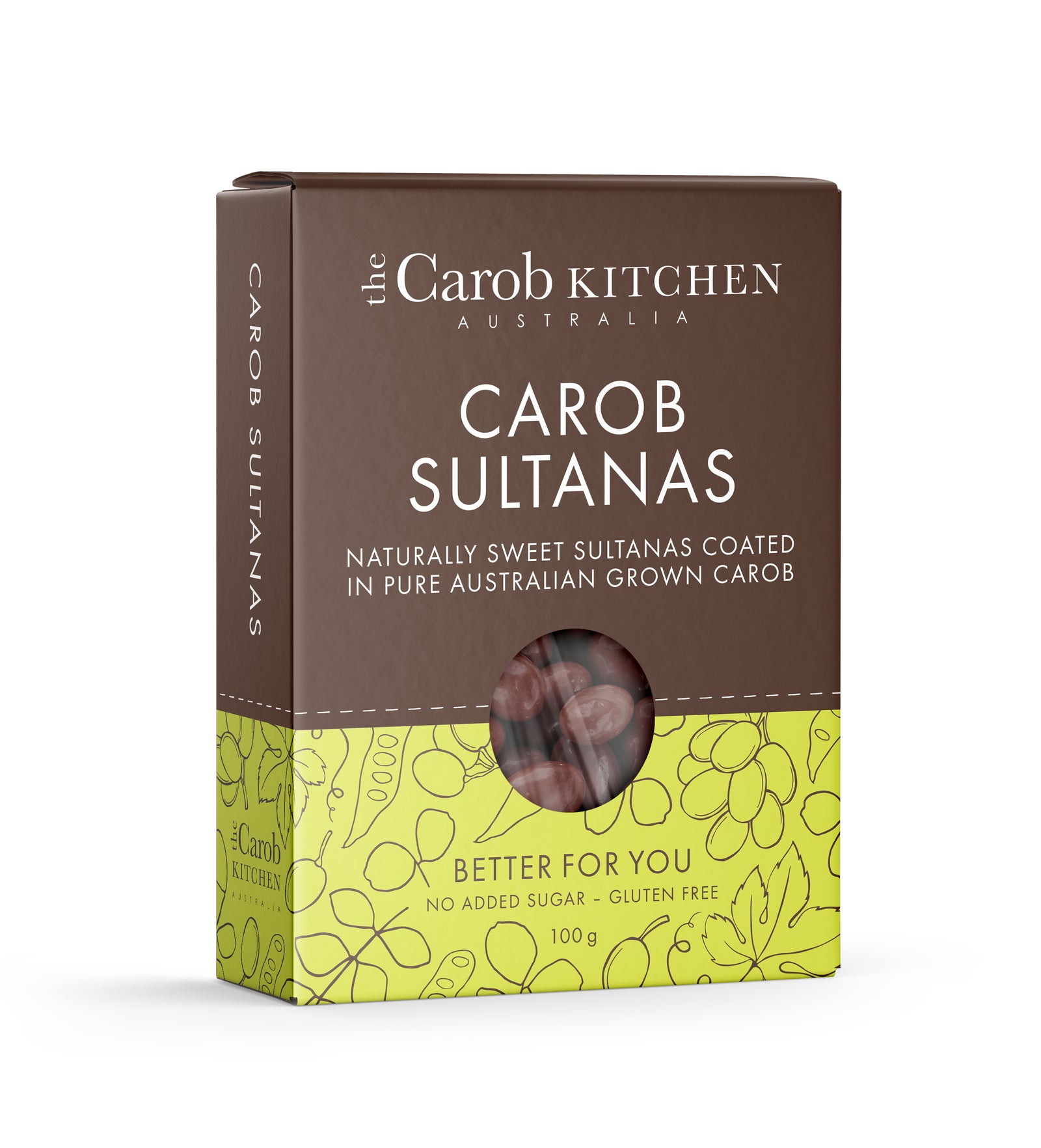 Carob Coated Sultanas 100g