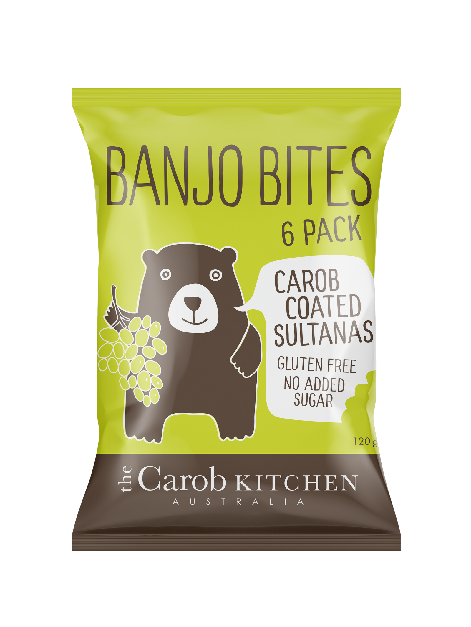 Banjo Bites Carob Coated Sultanas 6 Pack